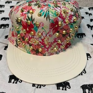 Gold studded Snapback Hat
